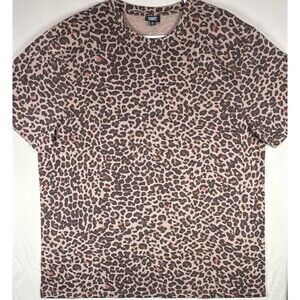 Straight To Hell 2XL Leopard Print T-Shirt Mens